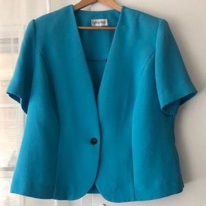 STUDIO I Women’s Light Blue Blazer Size 18W